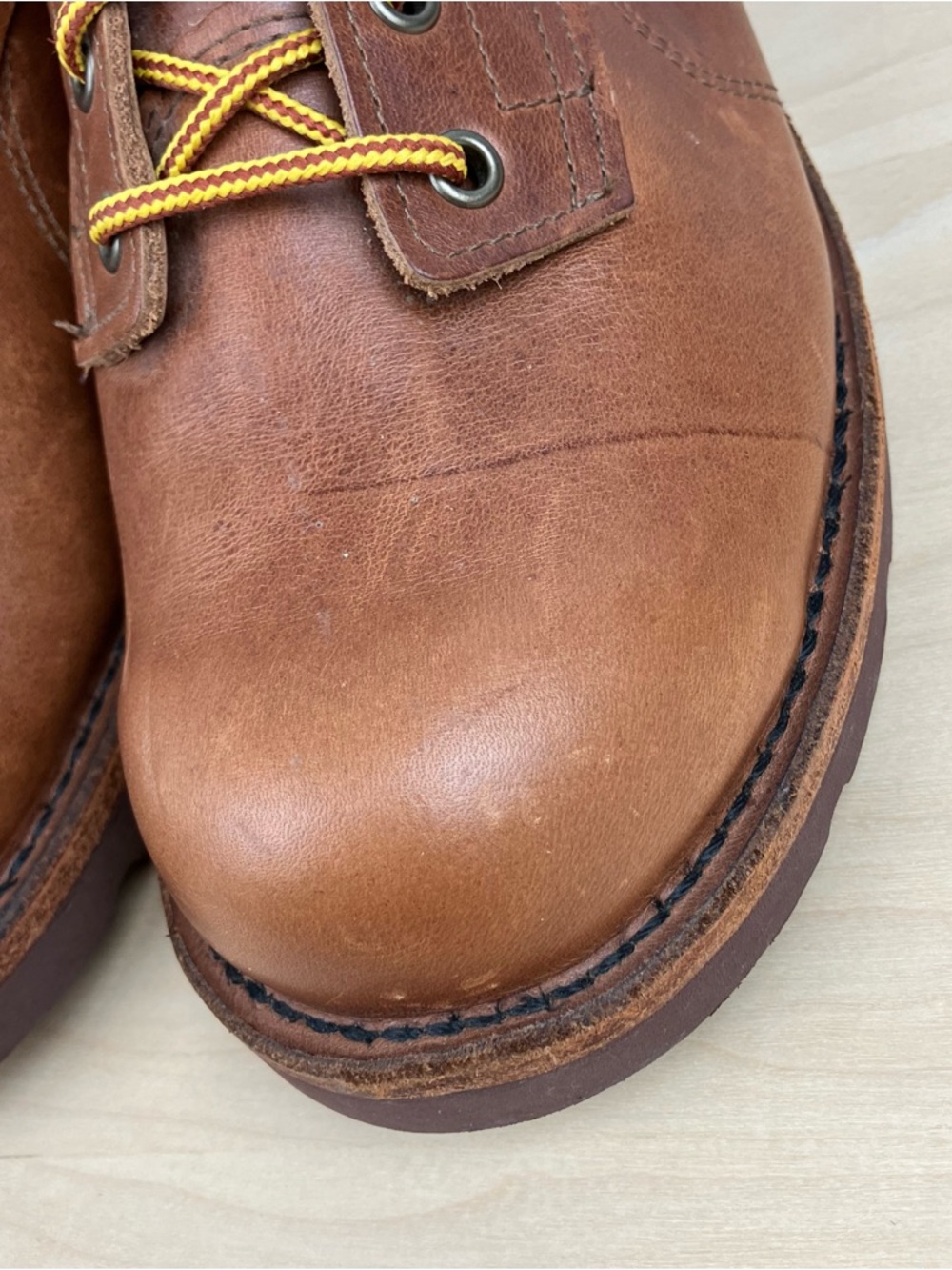 Origin Men’s Size 9.0 Coronado Brown Leather Boots Lace Up Made In Maine USA - Picture 7 of 14